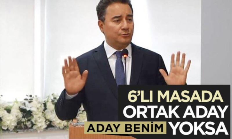 Babacan: Ortak aday olmadığı anda DEVA