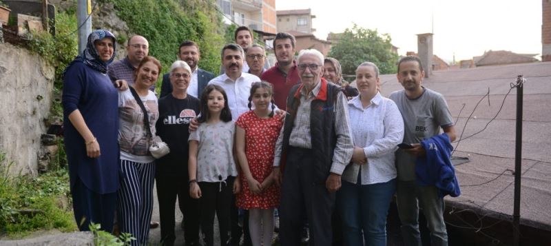 BAŞKAN YILMAZ EV ZİYARETLERİNE DEVAM EDİYOR
