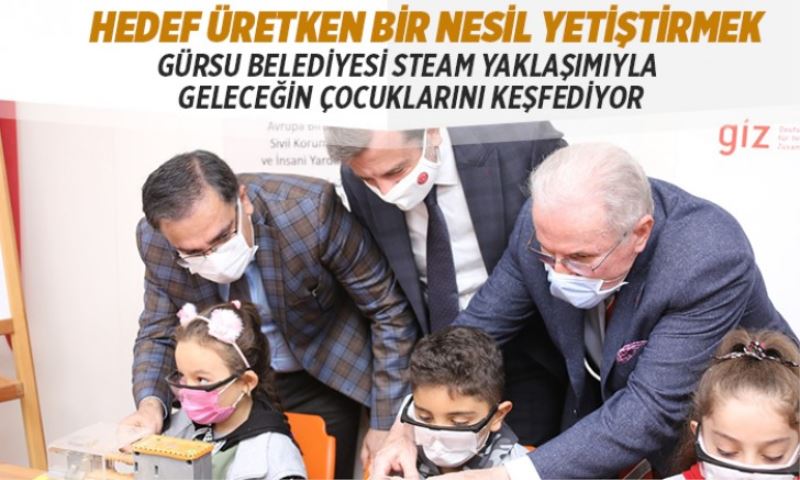 GÜRSU BELEDİYESİ STEAM YAKLAŞIMIYLA GELECEĞİN ÇOCUKLARINI KEŞFEDİYOR