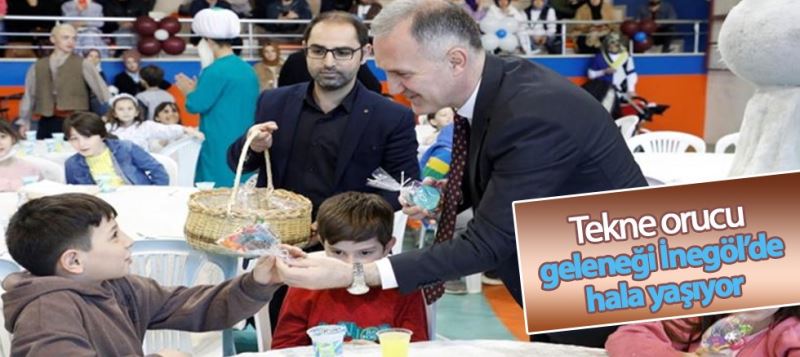 İnegöl’de çocuklara özel tekne orucu iftarı yapıldı