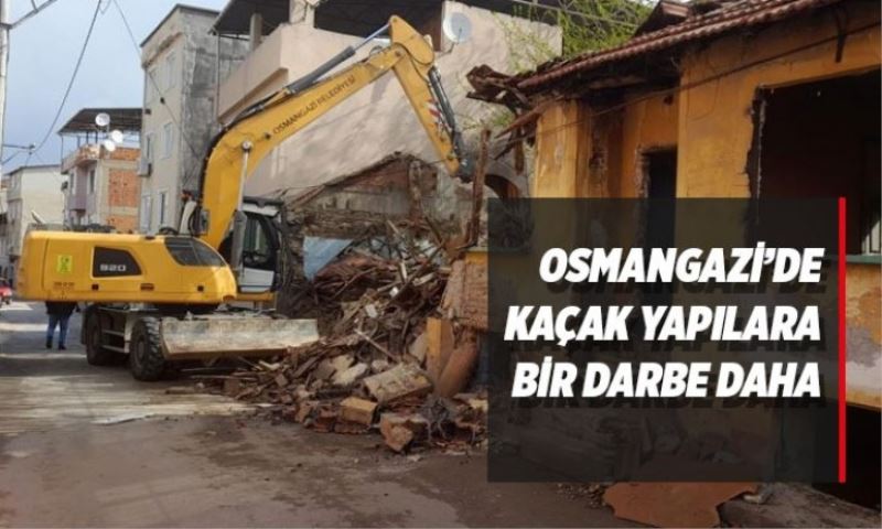 Osmangazi’de iki metruk bina yıkıldı
